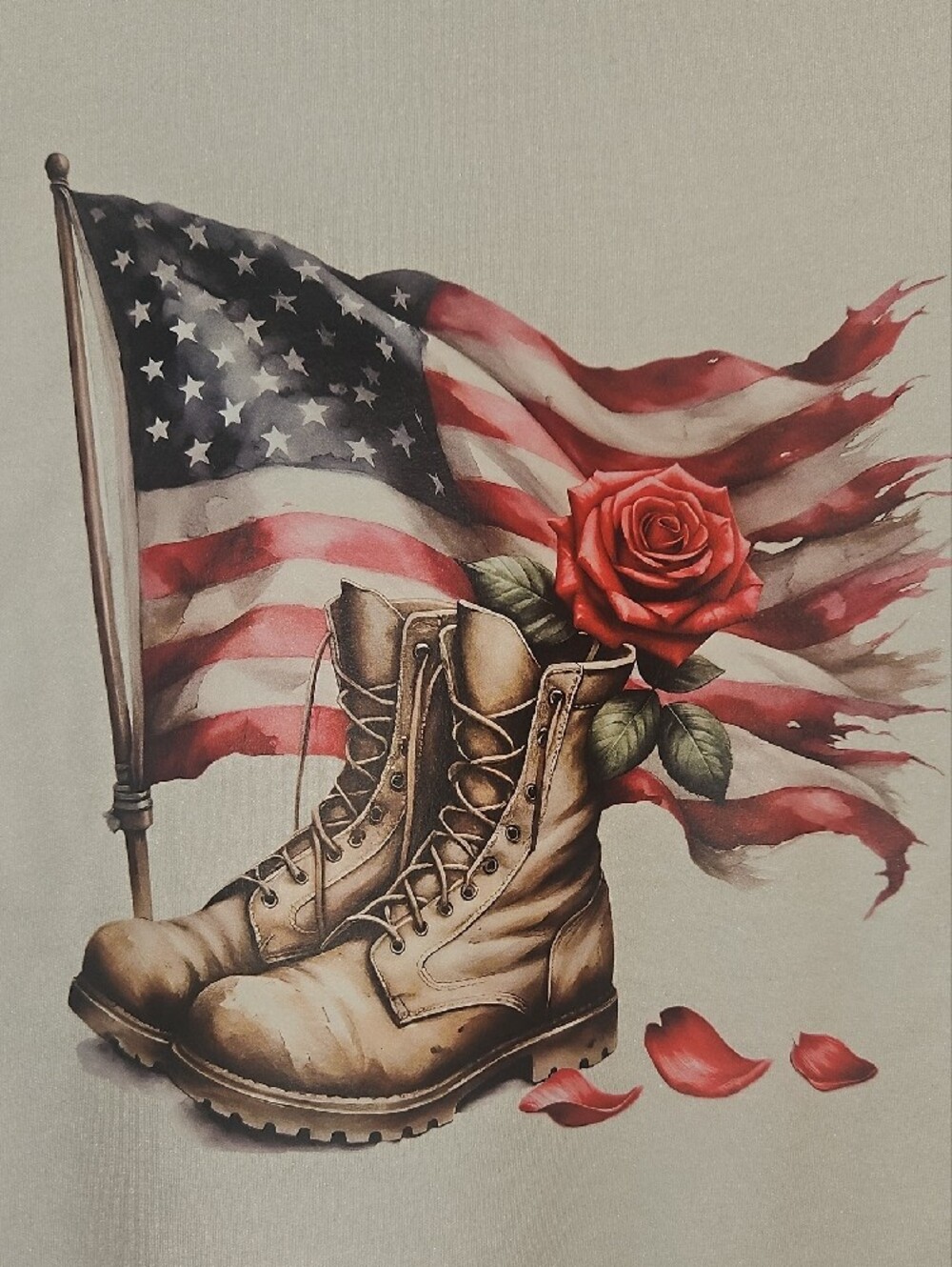 Shirt Graphic Custom Patriotic Military New